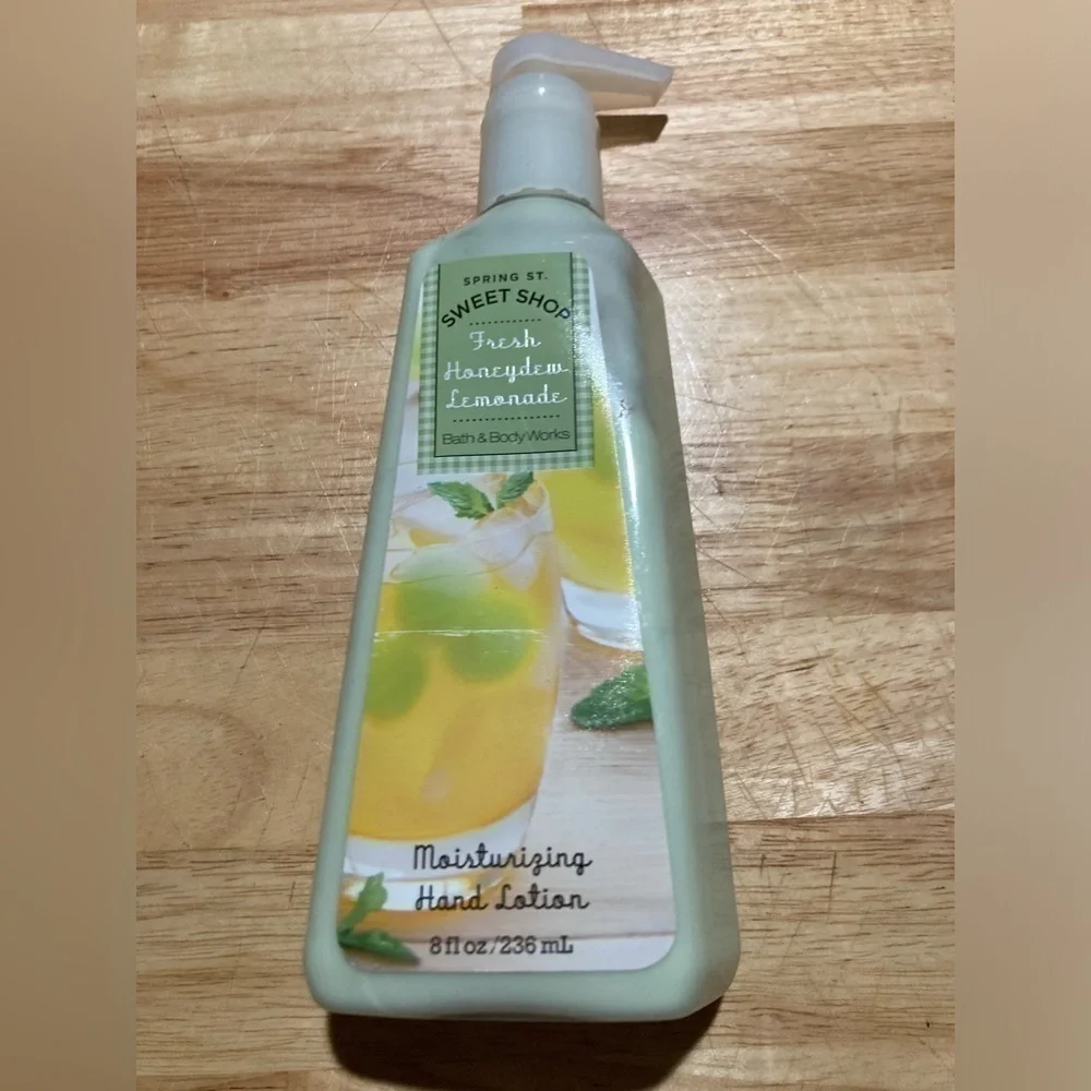 Bath & Body works Fresh Honeydew Lemonade moisturizing hand lotion. Retired